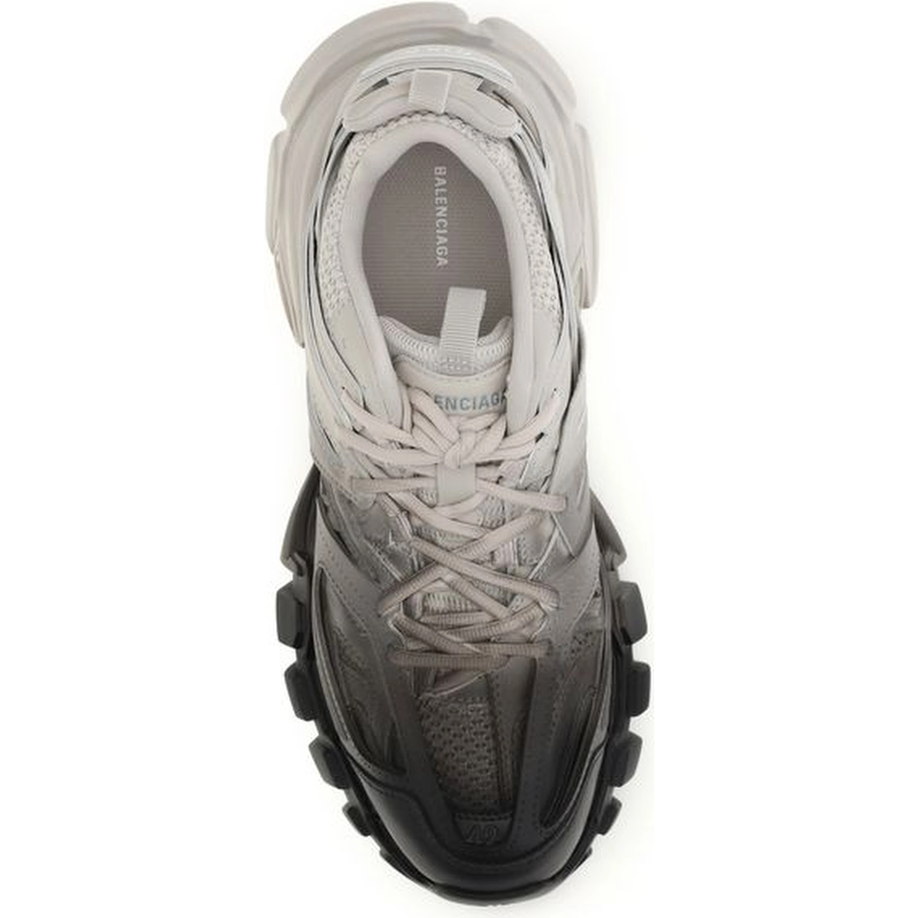 Gray Polyamide Athletic Sneakers