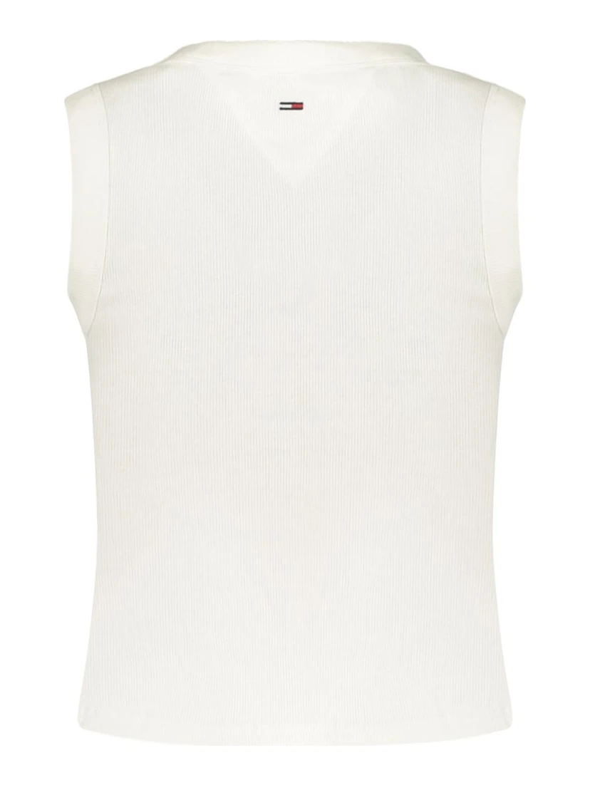 White Cotton Women's Tank