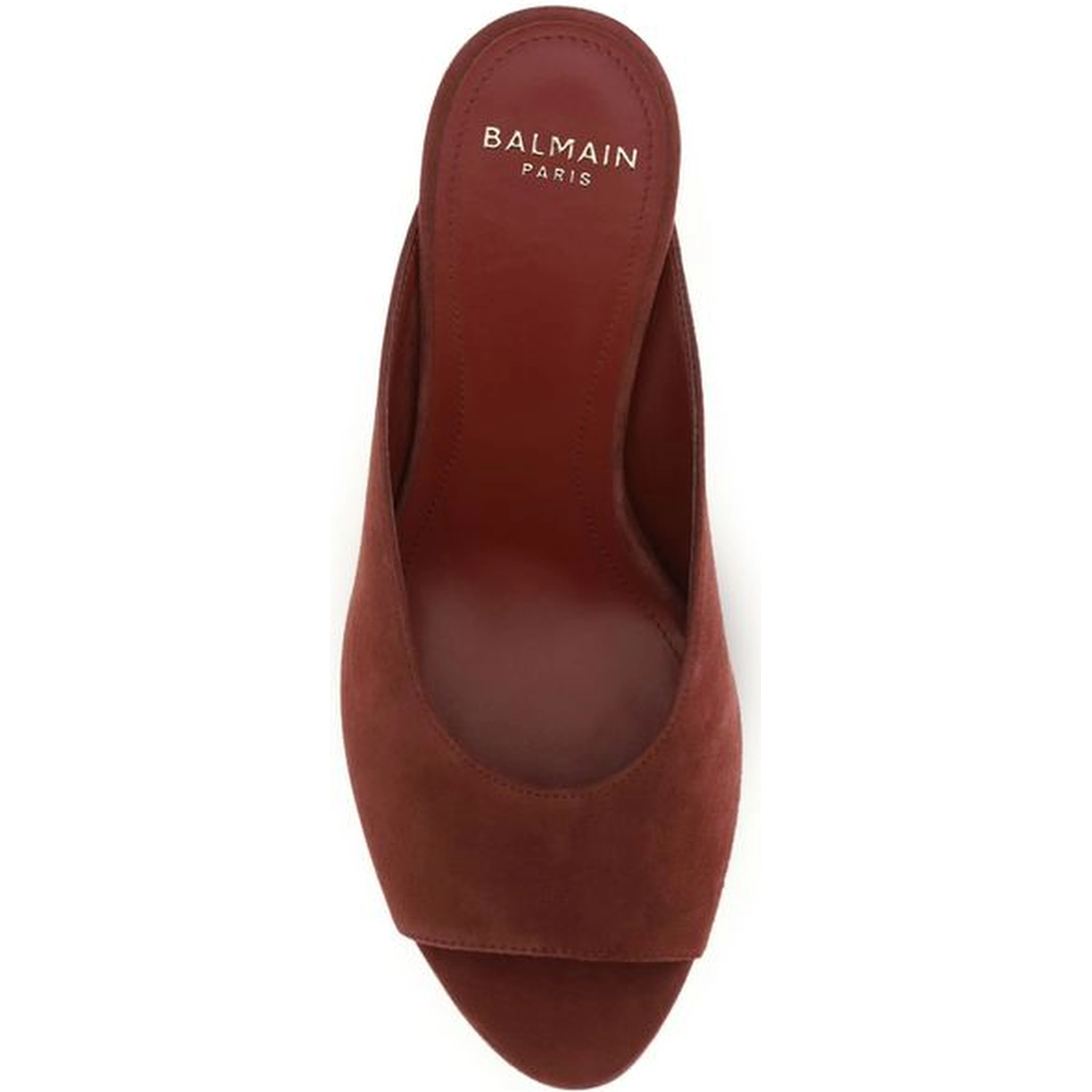 Bordeaux Calf Leather Bos Taurus Mules