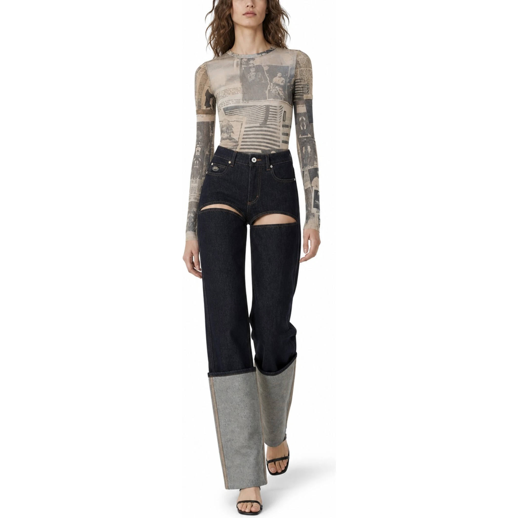 PANTS WITH CUTS