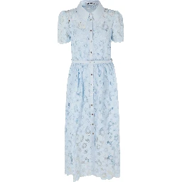 COLLARED MIDI DRESS