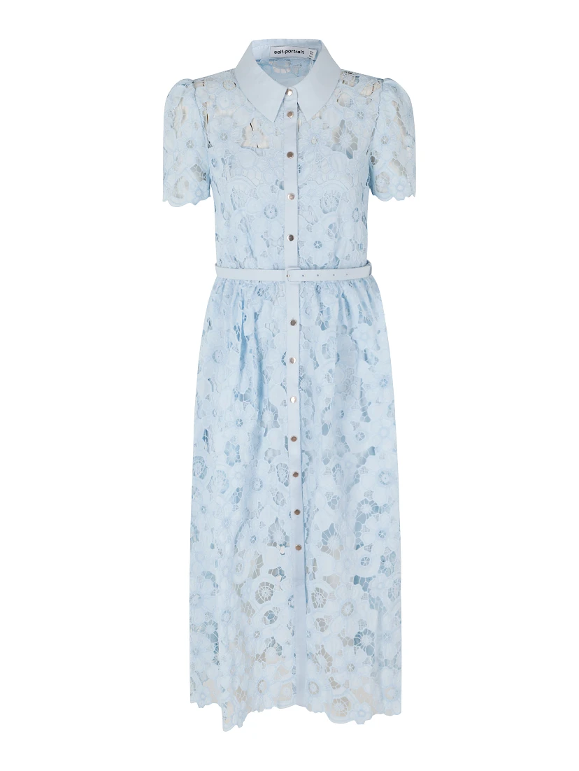 COLLARED MIDI DRESS