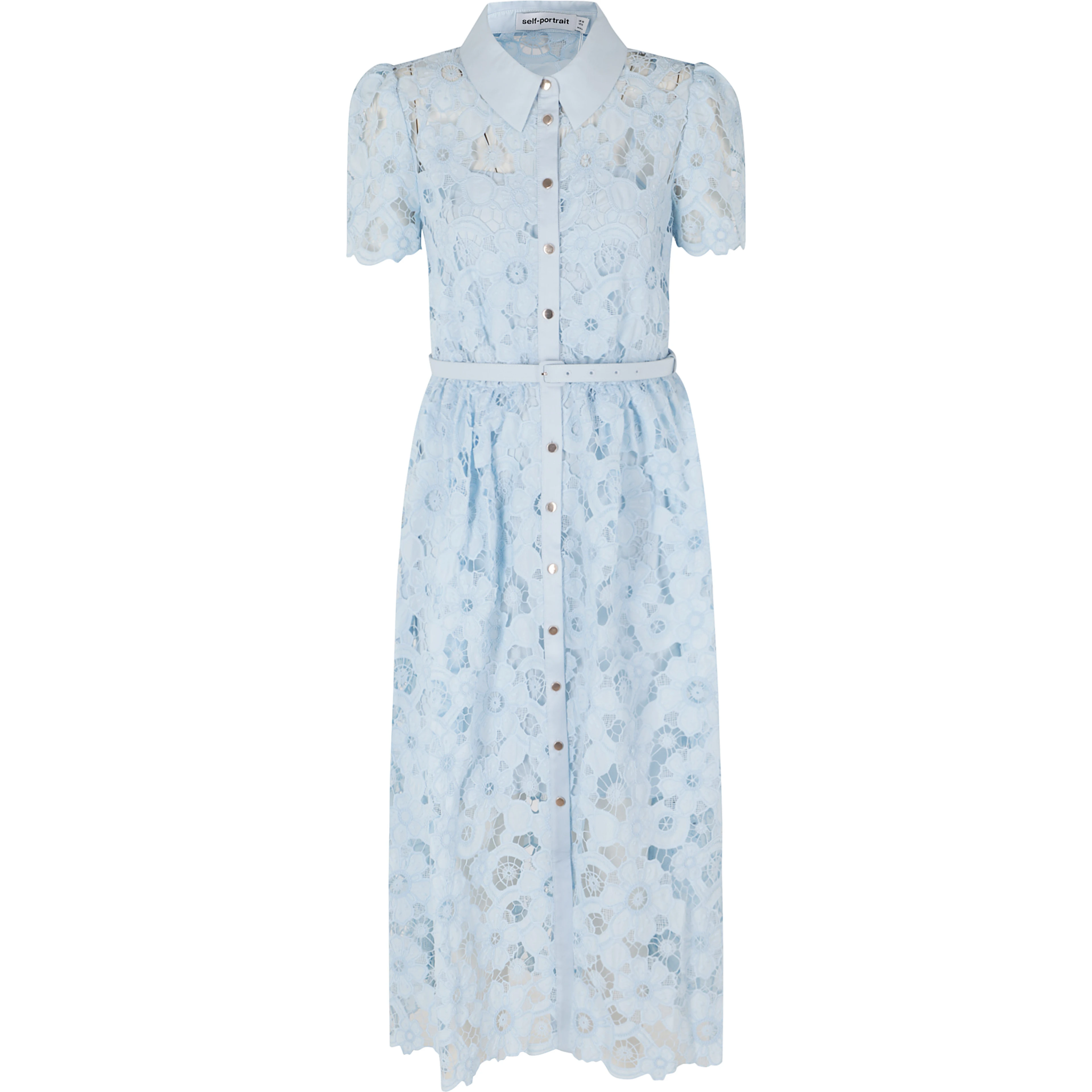 COLLARED MIDI DRESS