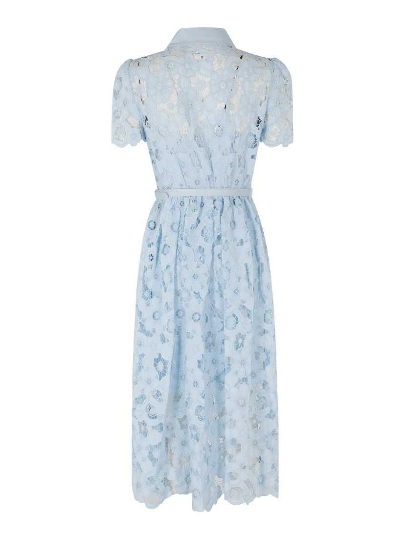 COLLARED MIDI DRESS