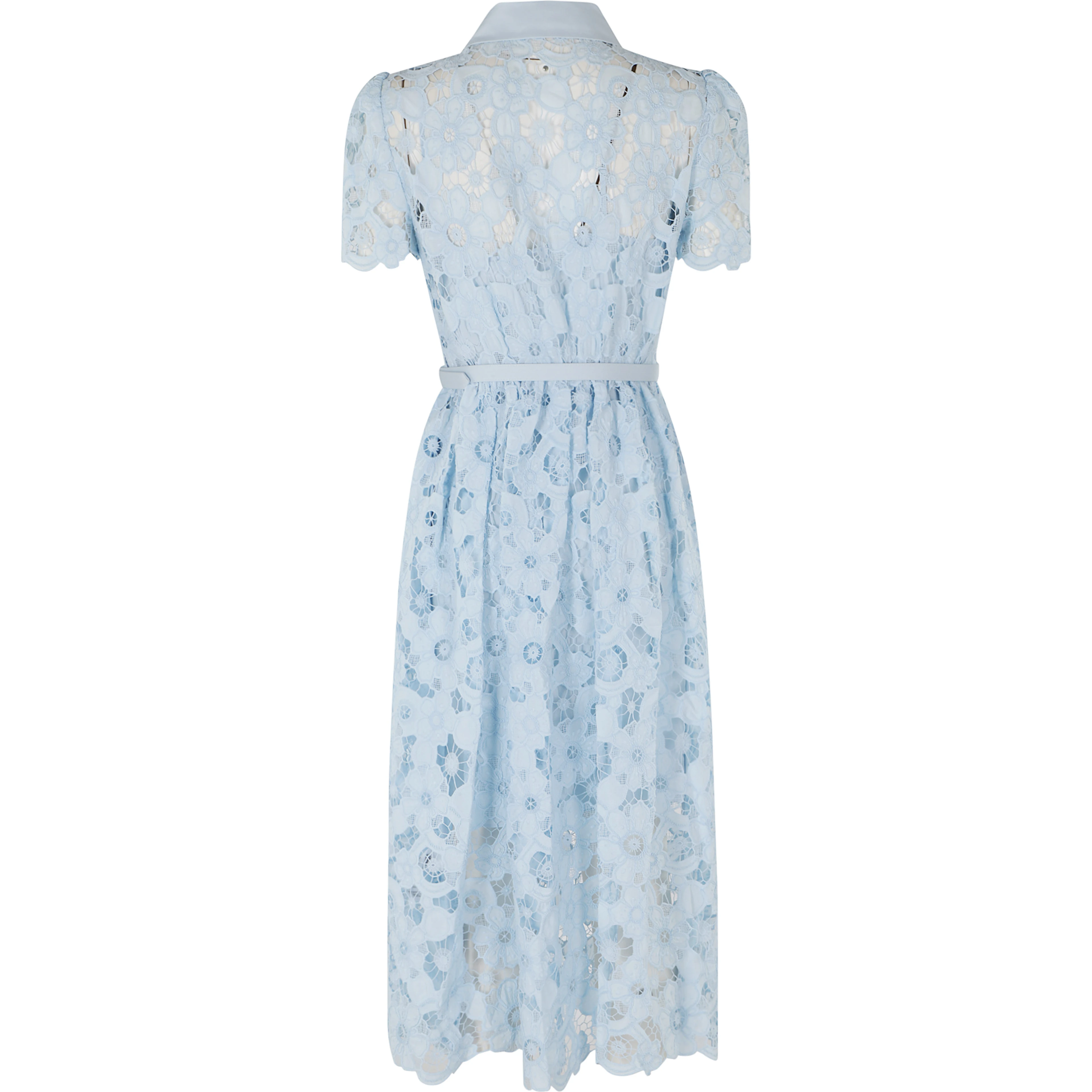 COLLARED MIDI DRESS