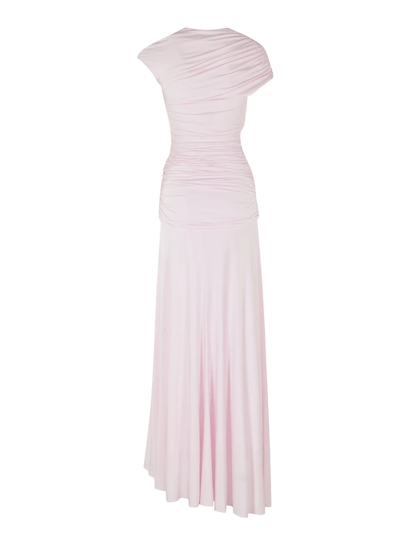 DRAPED MAXI DRESS