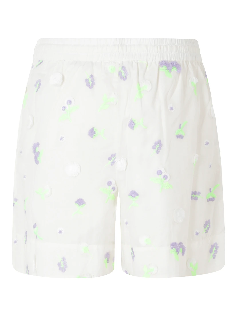 JELENA EMBROIDERED MINI SHORTS