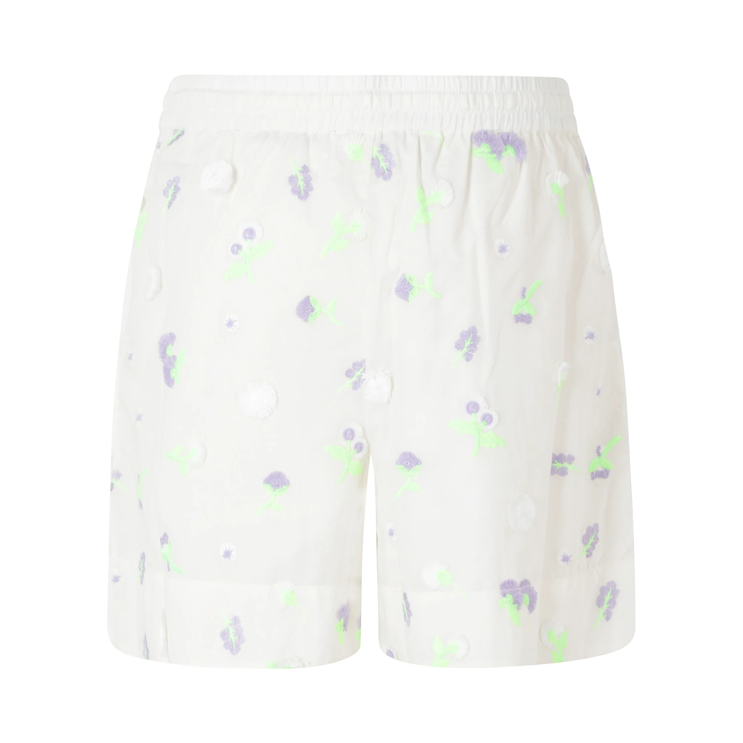 JELENA EMBROIDERED MINI SHORTS
