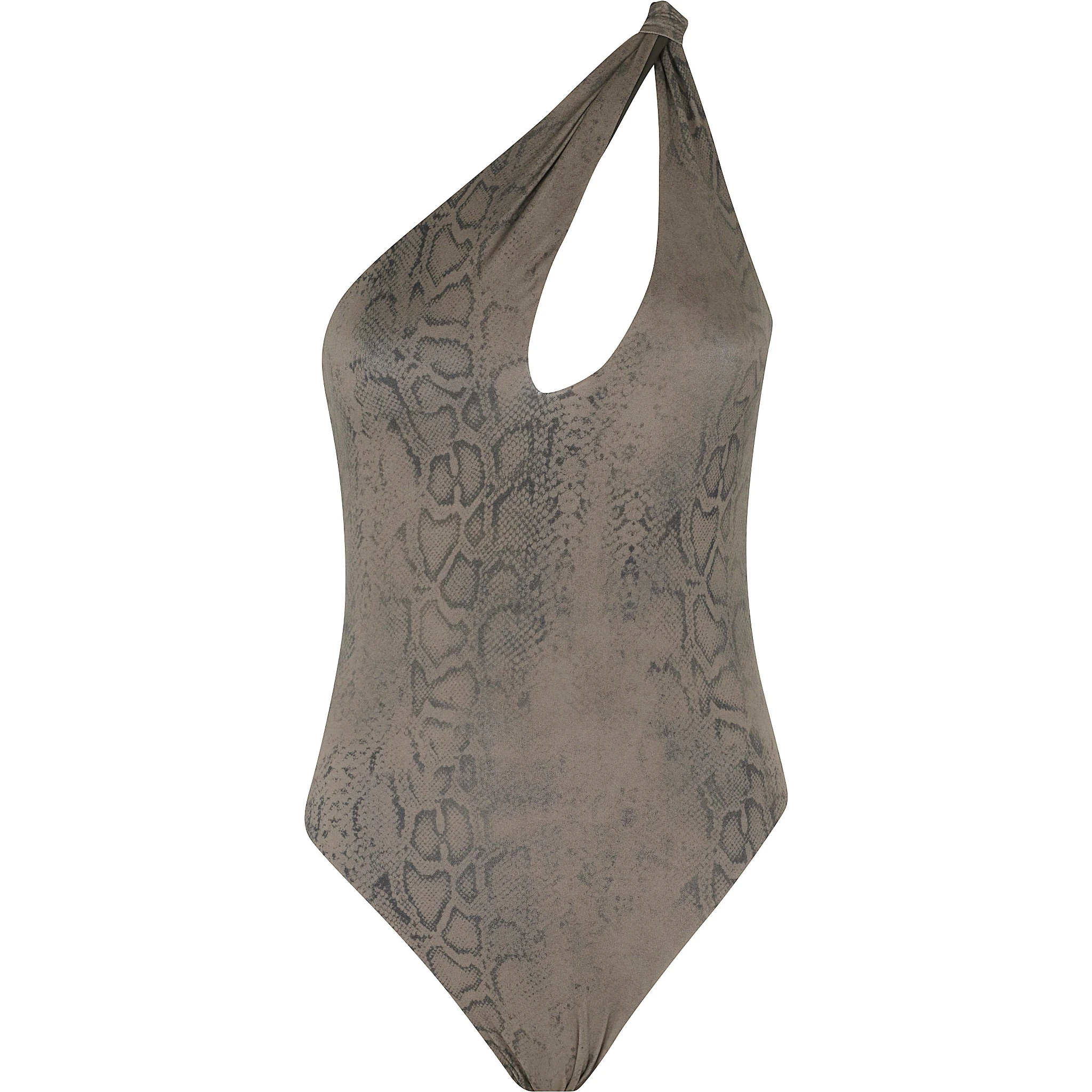 COSTUME INTERO CUT MONOSPALLA  STAMPA PITONE