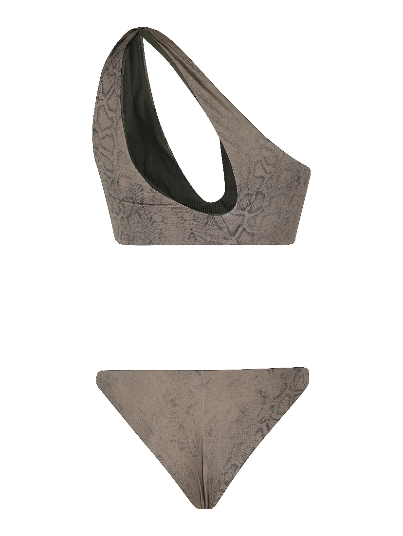 BIKINI CUT MONOSPALLA STAMPA PITONE