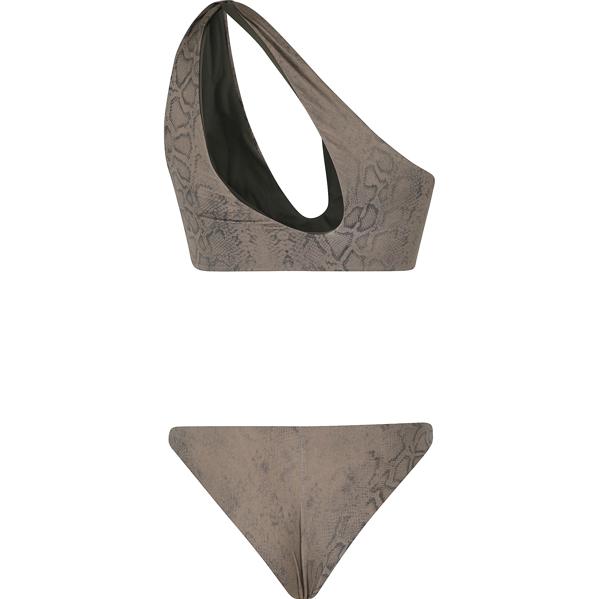 BIKINI CUT MONOSPALLA STAMPA PITONE