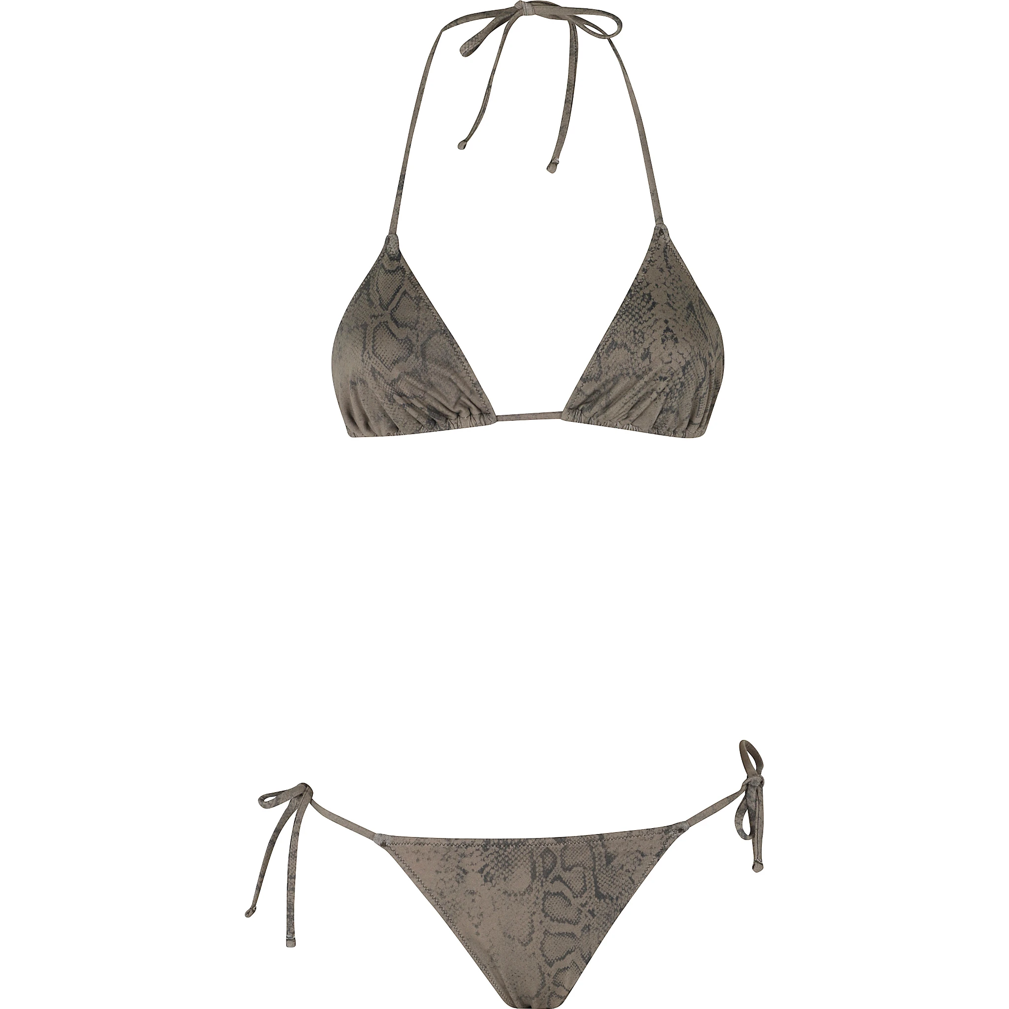 BIKINI TRIANGOLO STAMPA PITONE