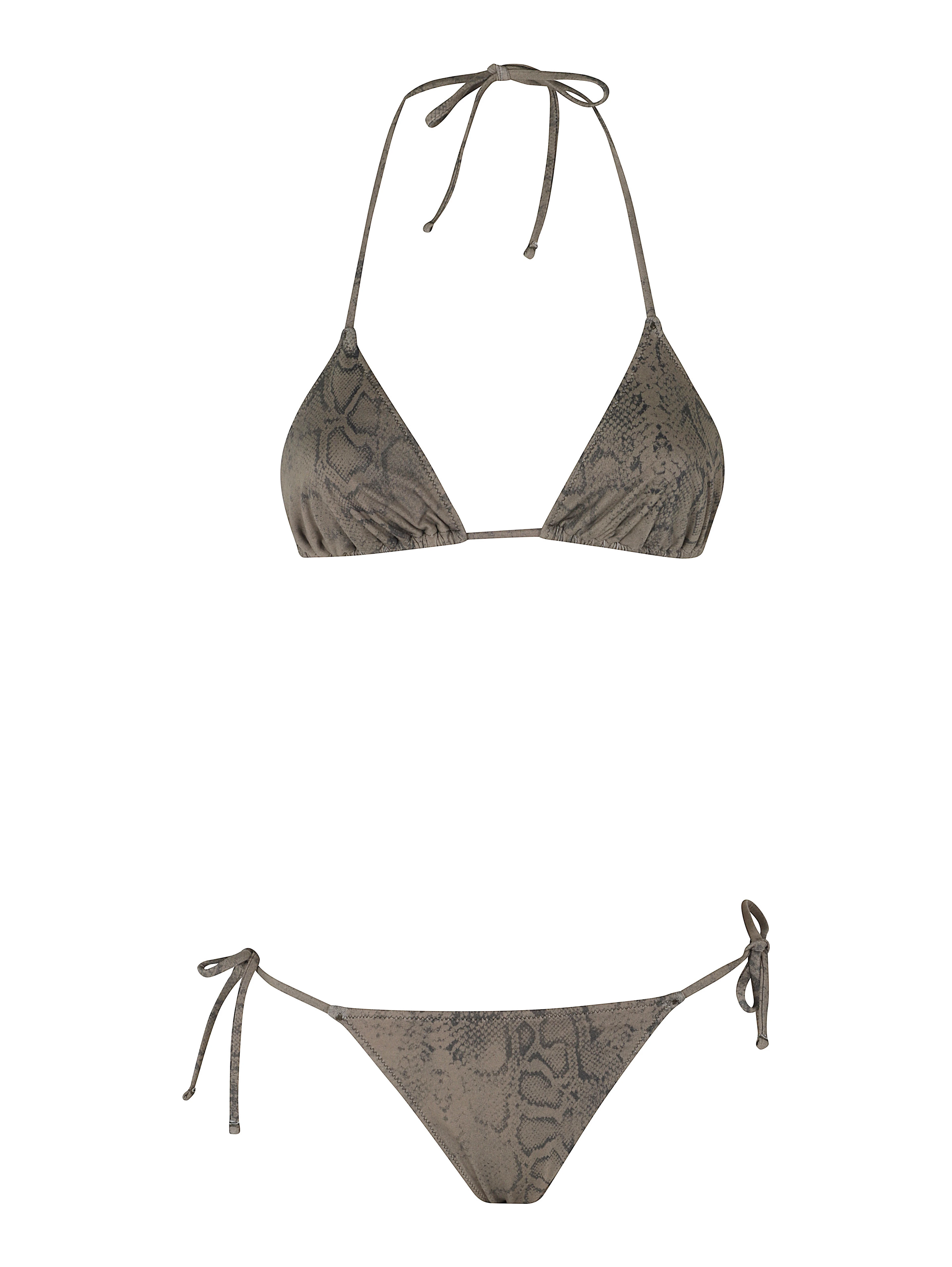 BIKINI TRIANGOLO STAMPA PITONE