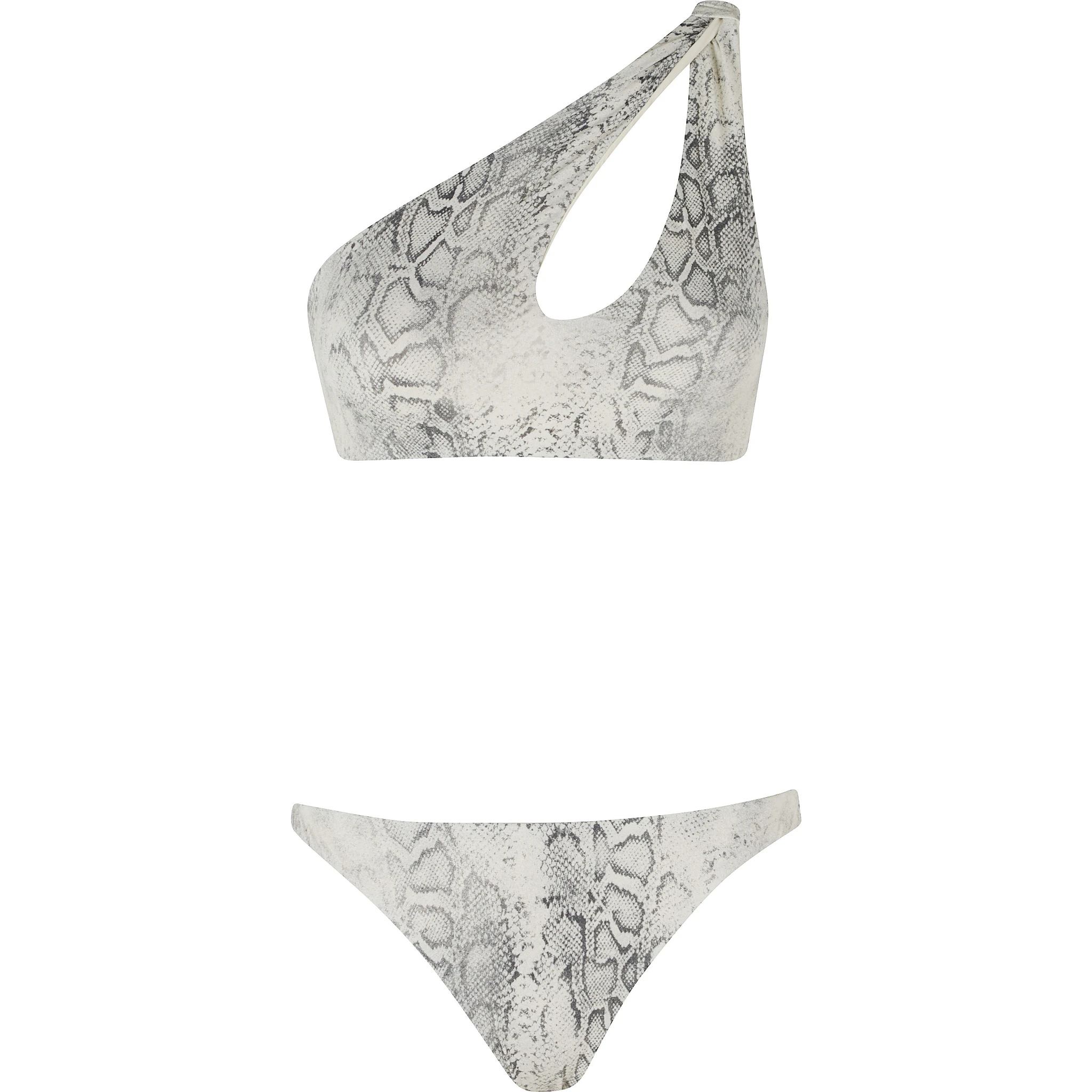 BIKINI CUT MONOSPALLA STAMPA PITONE