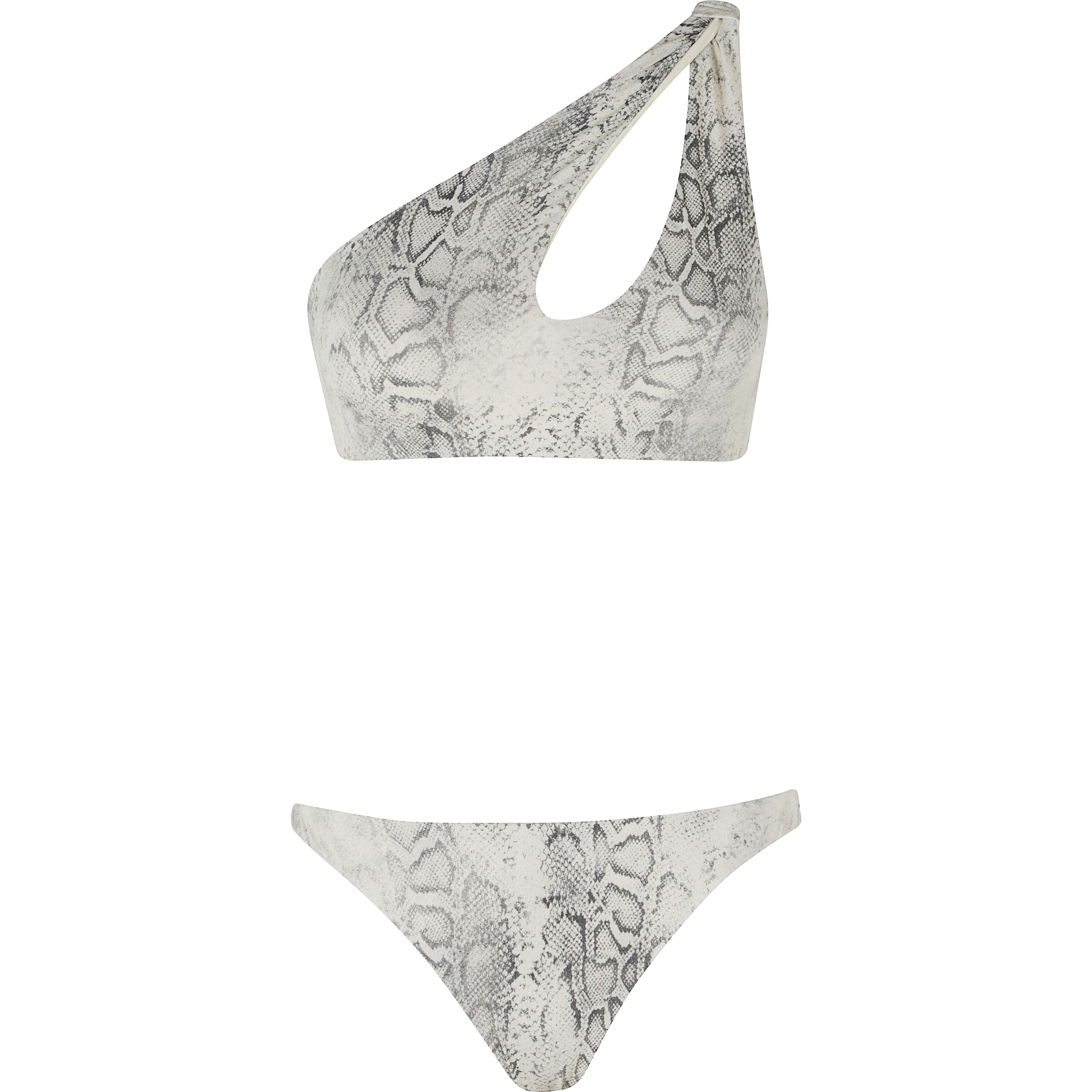 BIKINI CUT MONOSPALLA STAMPA PITONE