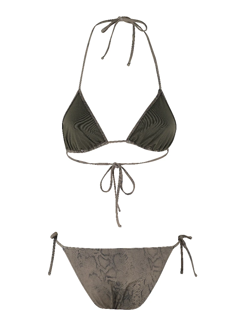 BIKINI TRIANGOLO STAMPA PITONE