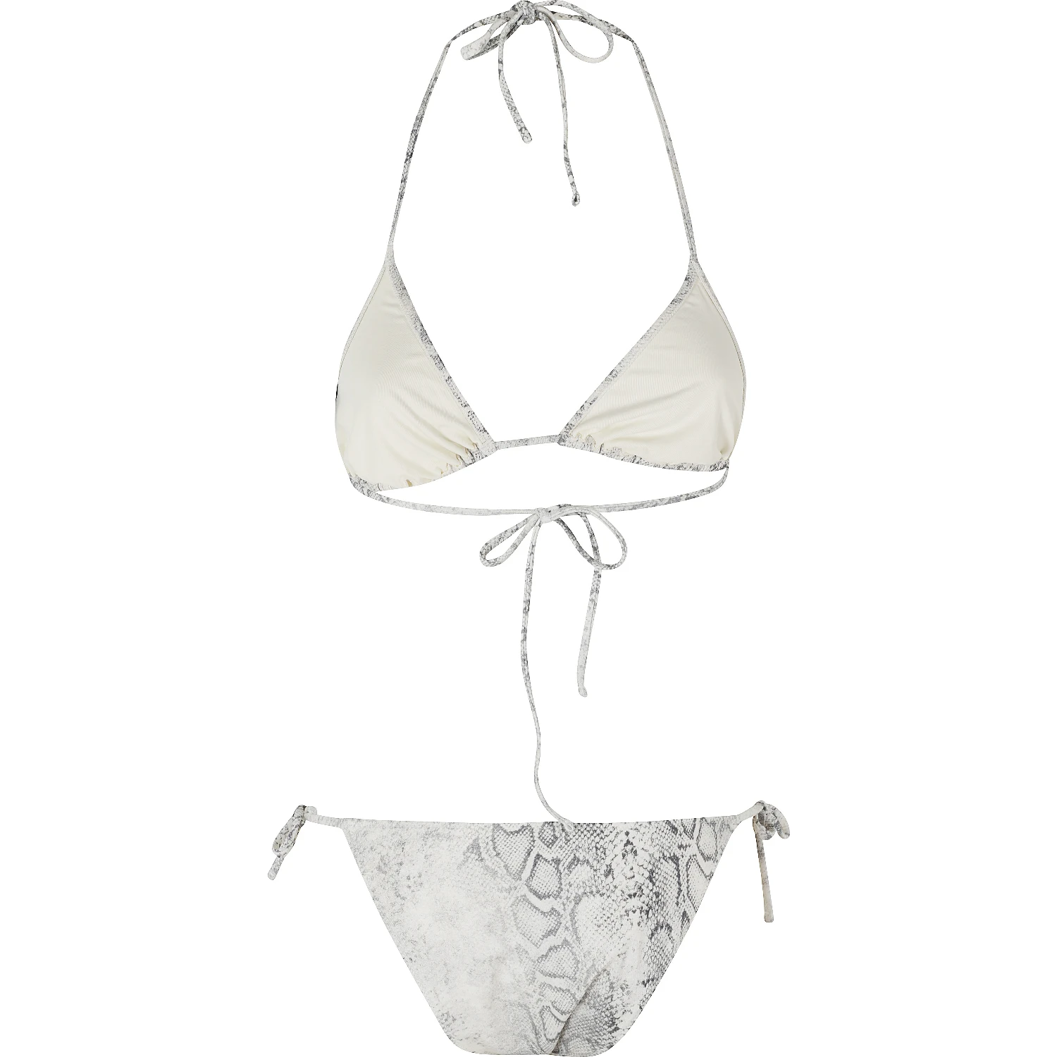 BIKINI TRIANGOLO STAMPA PITONE