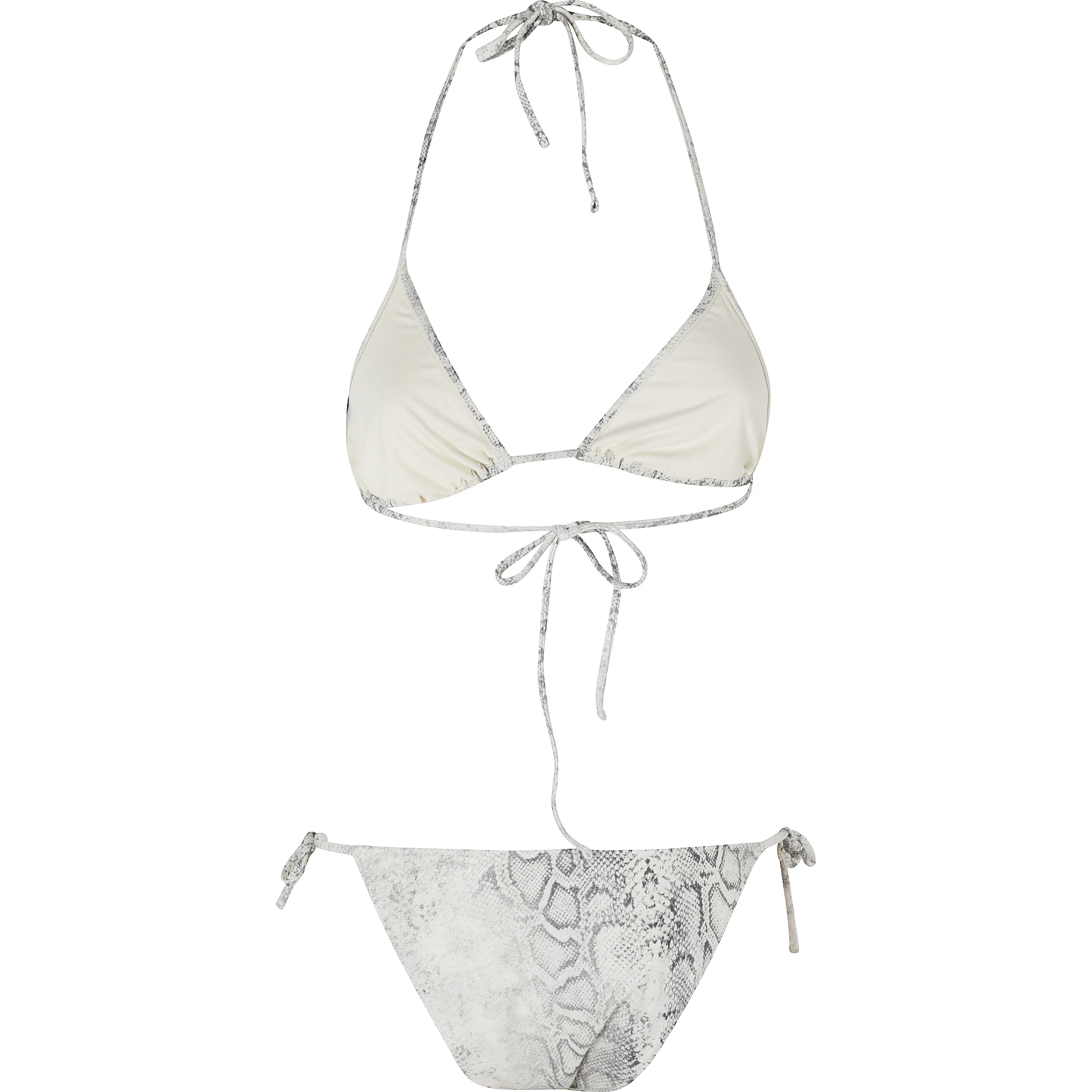 BIKINI TRIANGOLO STAMPA PITONE