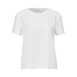 Cream Cotton T-Shirt