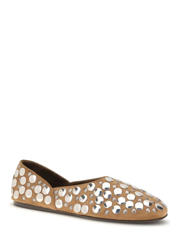 Beige Calf Leather Bos Taurus Ballet Flats alternative