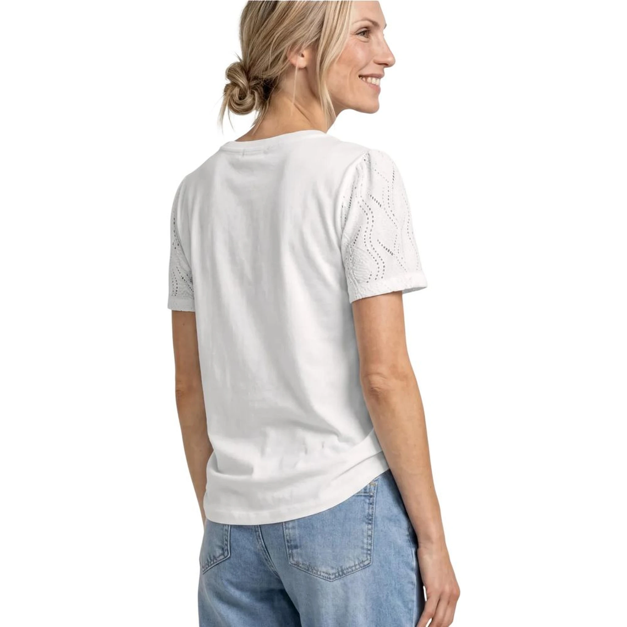 Cream Cotton T-Shirt