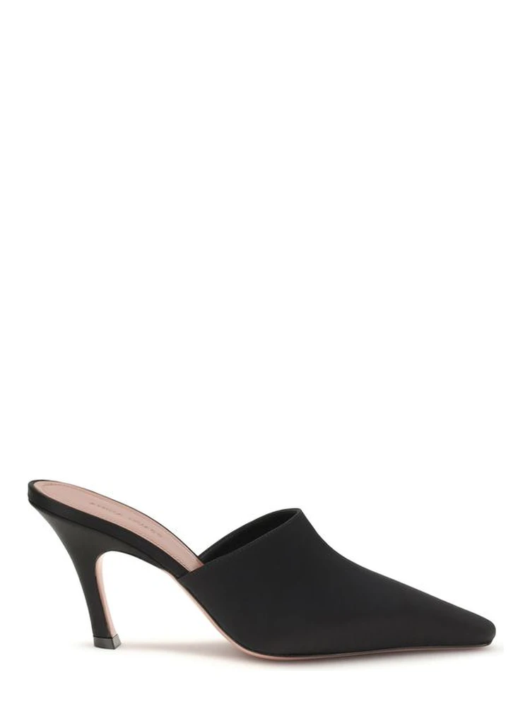 Black Silk Sandals