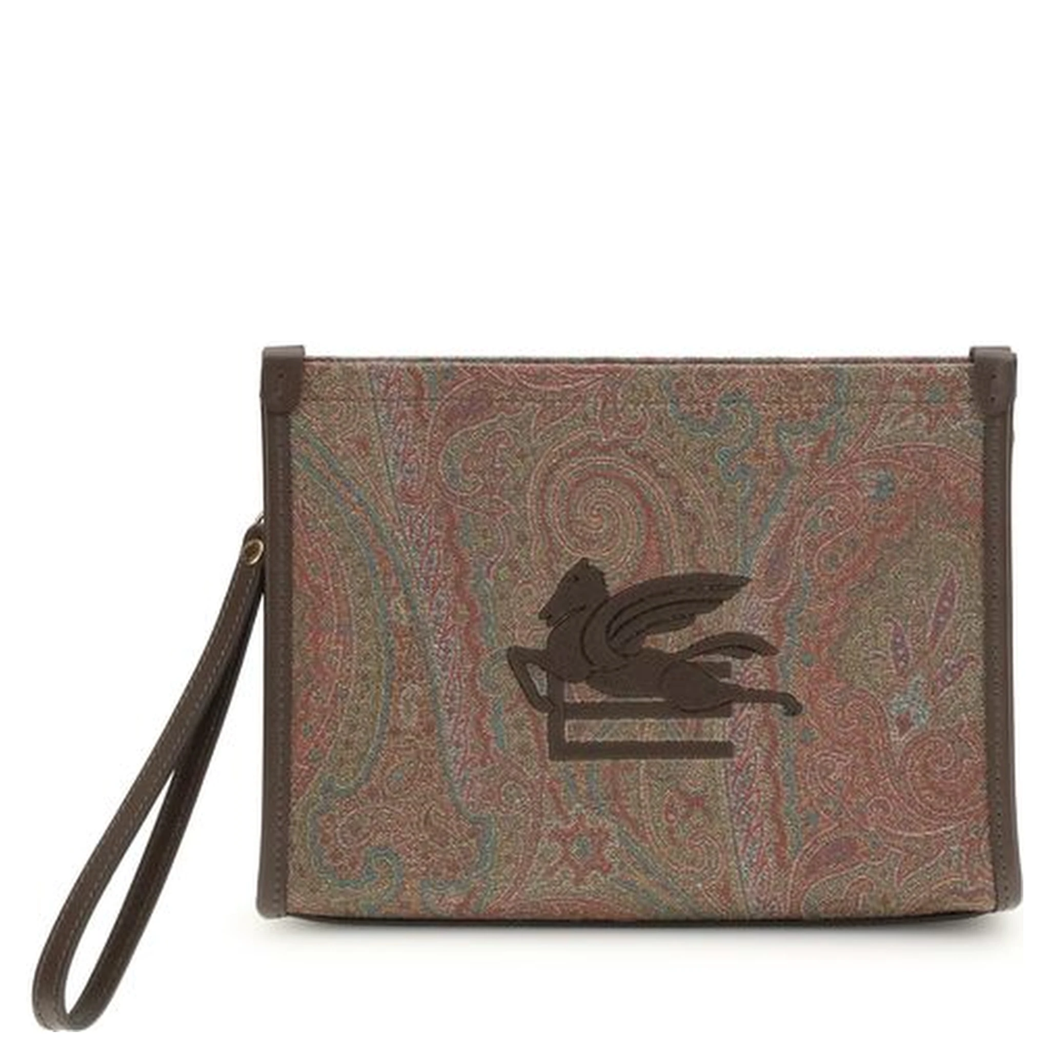 Multicolor Cotton Clutch Bag