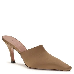 Brown Silk Sandals