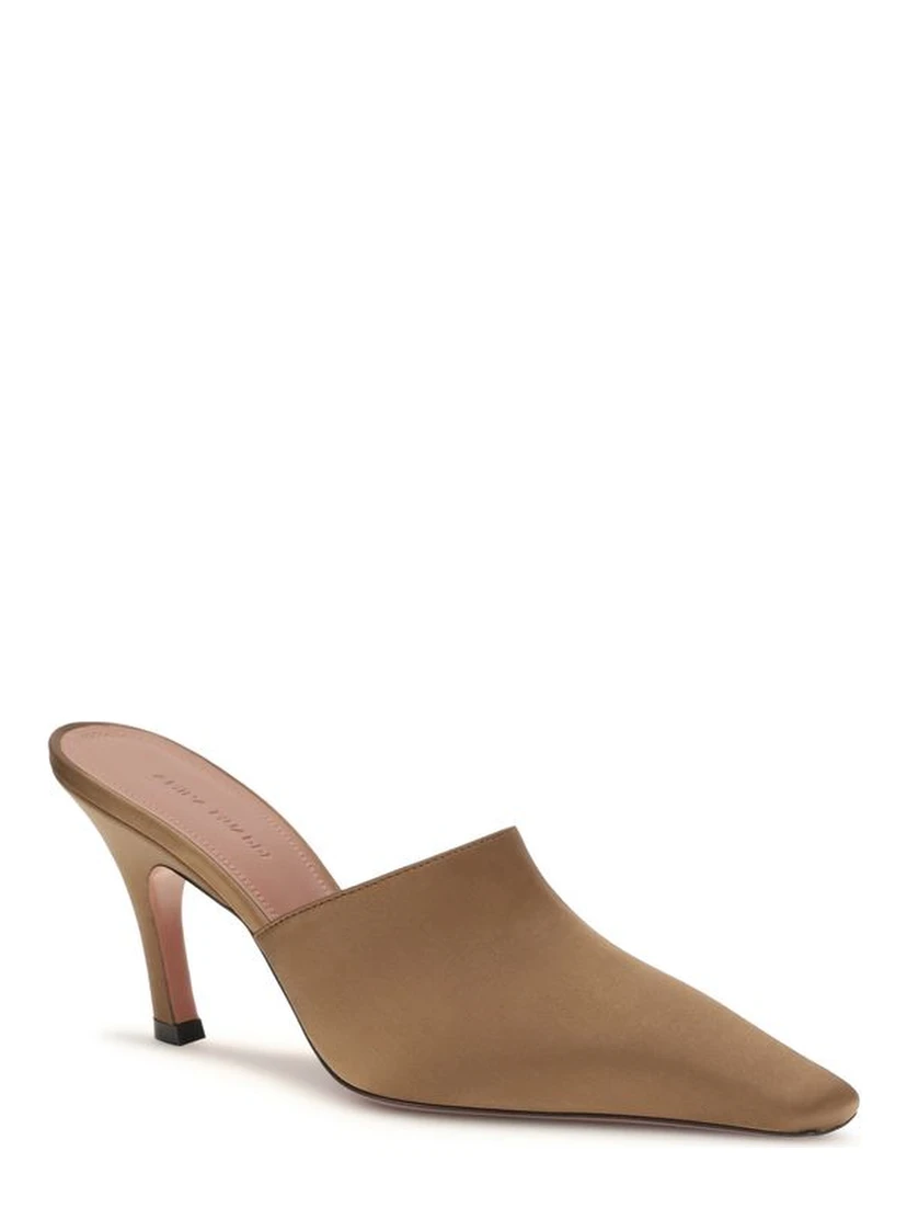 Brown Silk Sandals