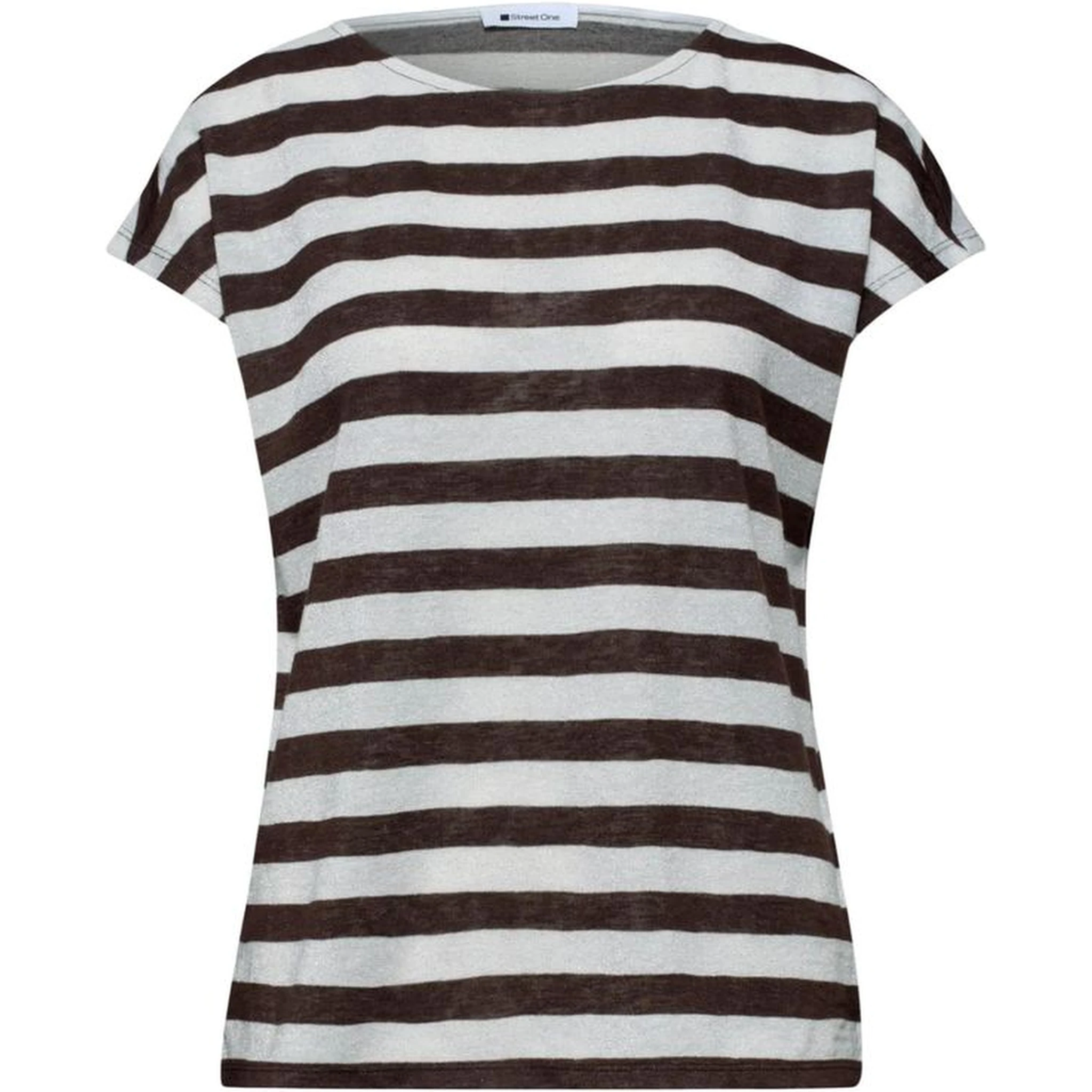 Brown Polyester T-Shirt