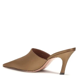 Brown Silk Sandals