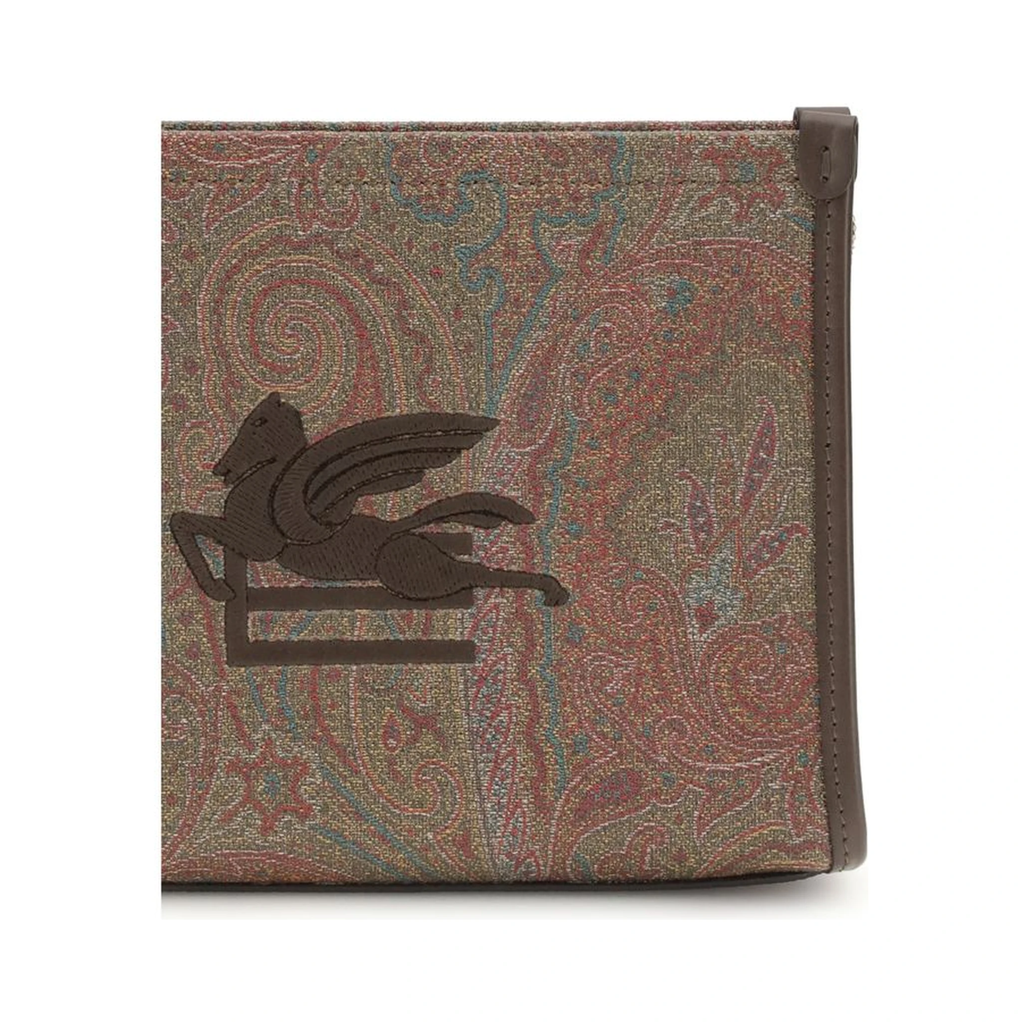 Multicolor Cotton Clutch Bag