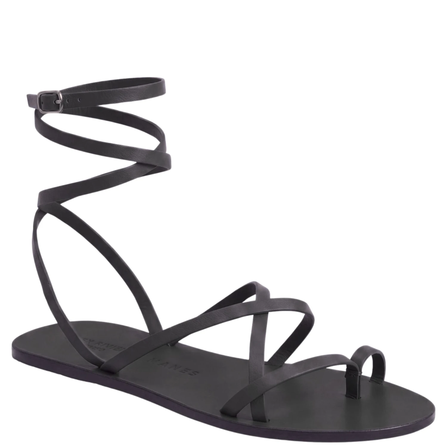 TIE UP LEATHER SANDALS