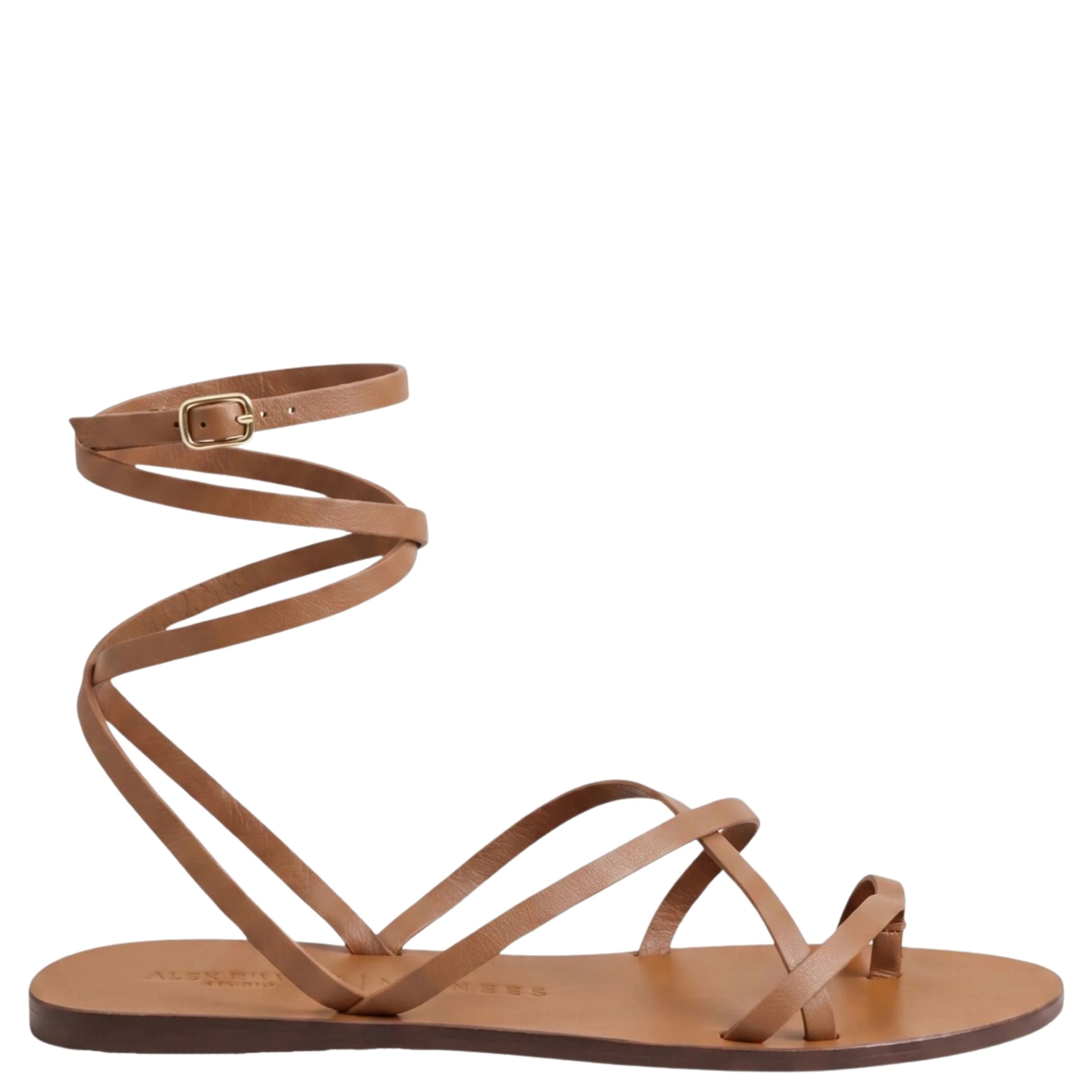 TIE UP LEATHER SANDALS