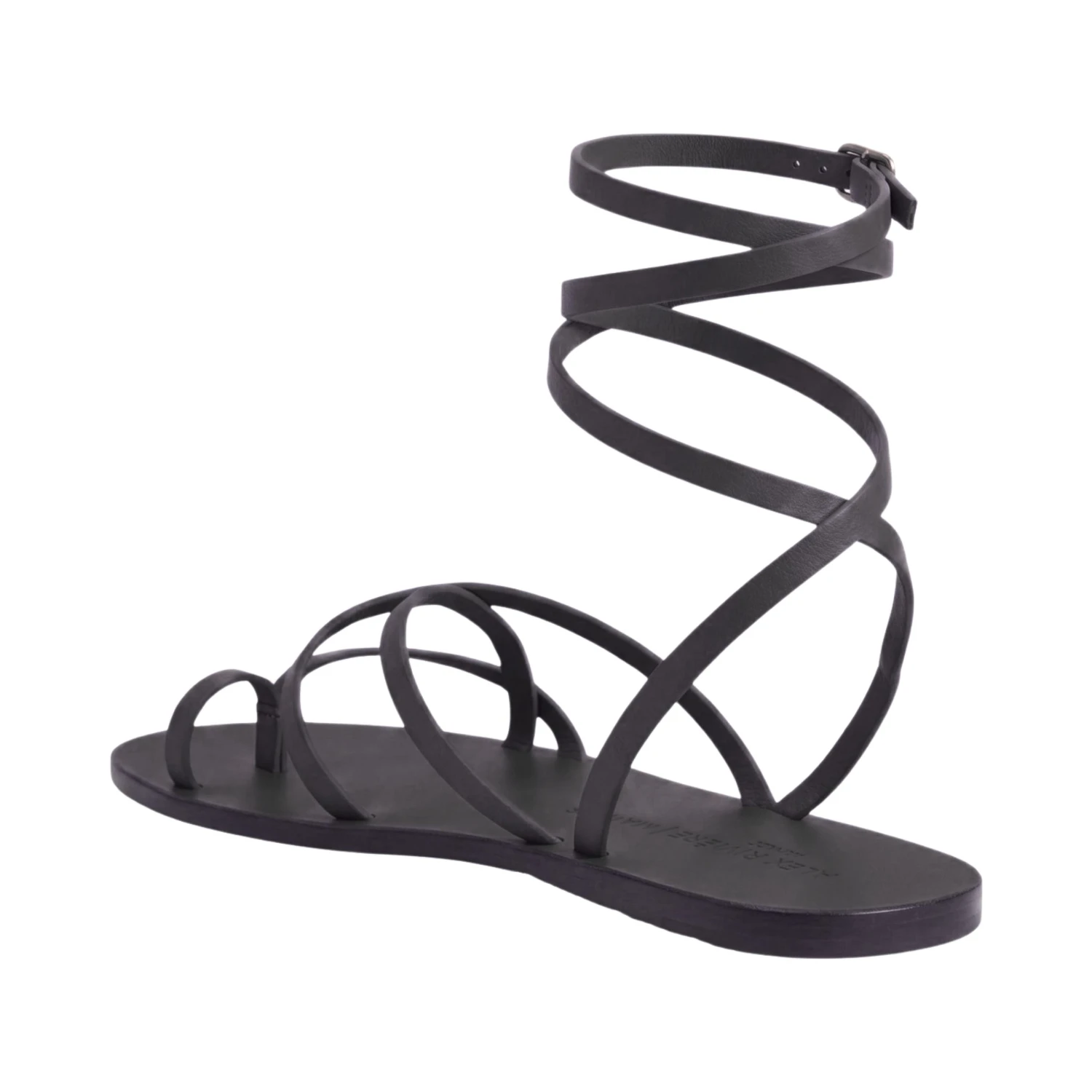 TIE UP LEATHER SANDALS