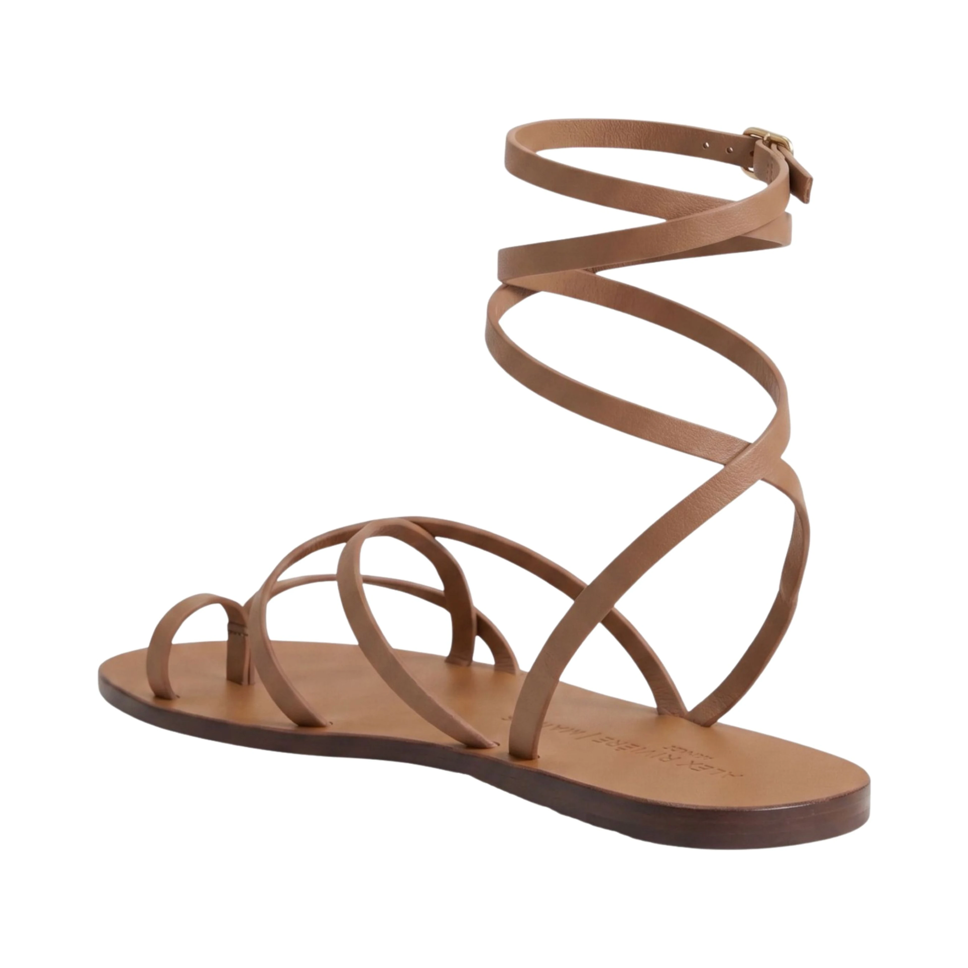 TIE UP LEATHER SANDALS