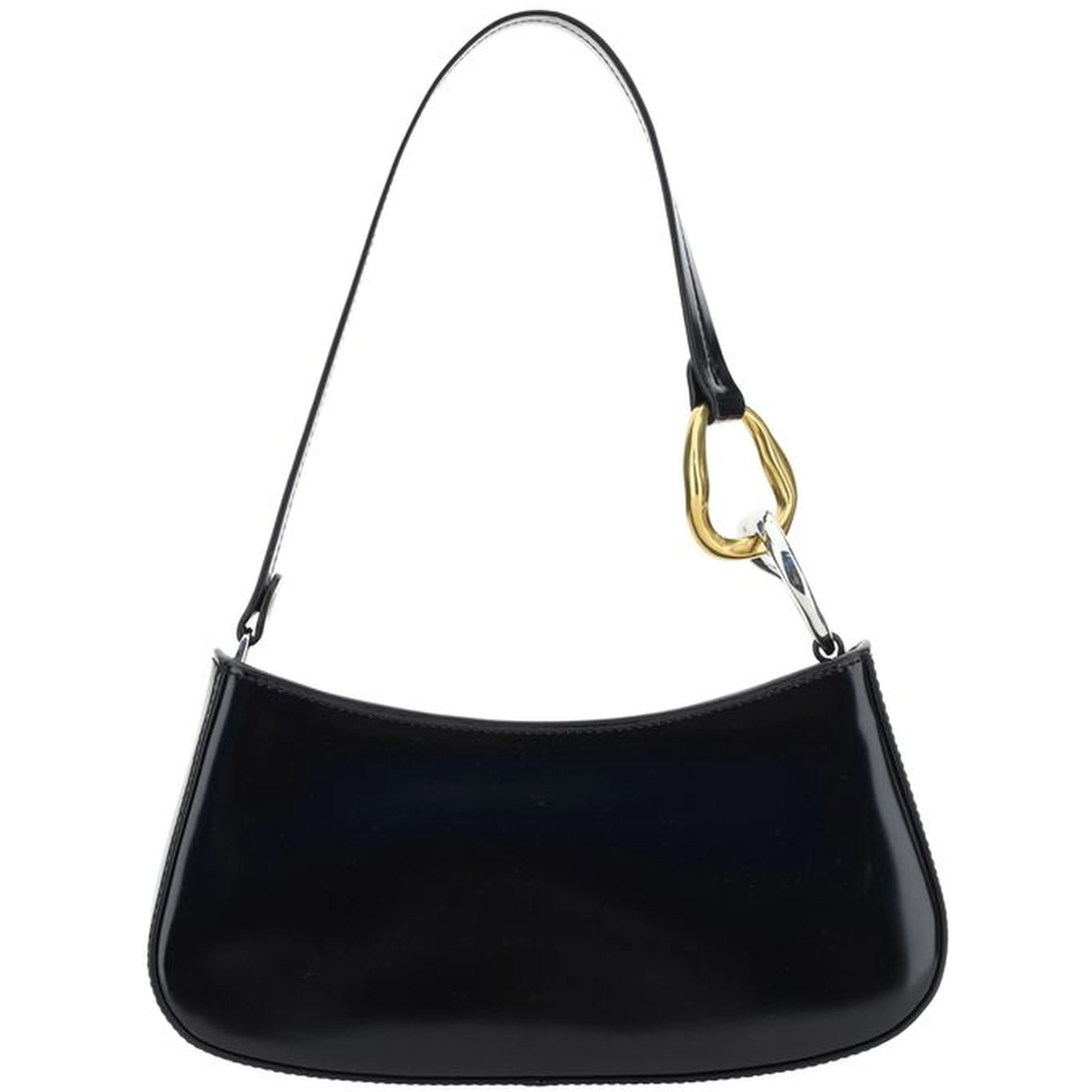 Black Calf Leather Bos Taurus Shoulder Bag