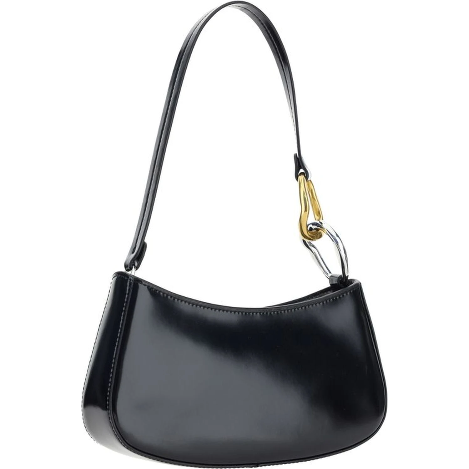 Black Calf Leather Bos Taurus Shoulder Bag