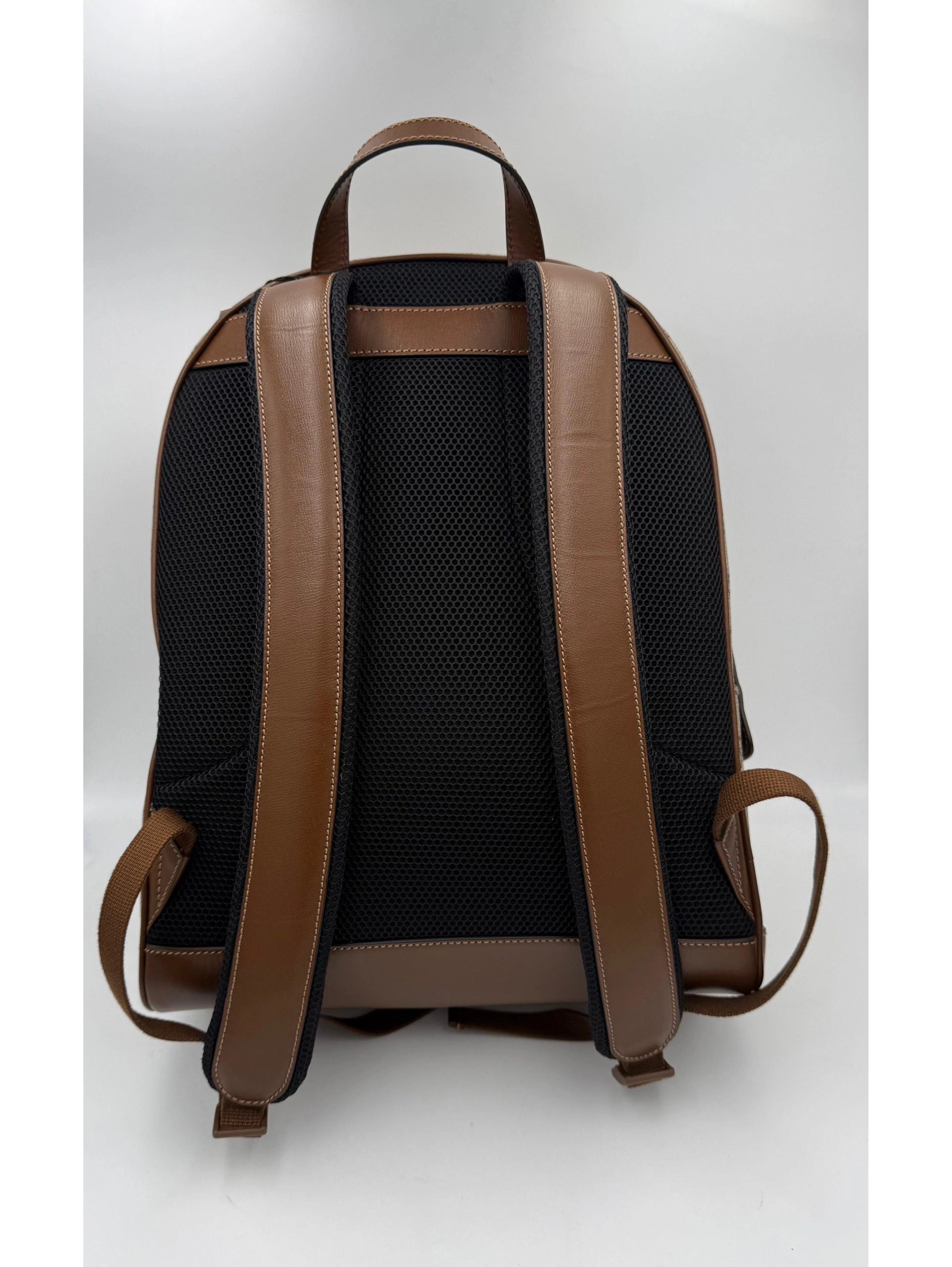 GUCCI GG Supreme and Leather Backpack
