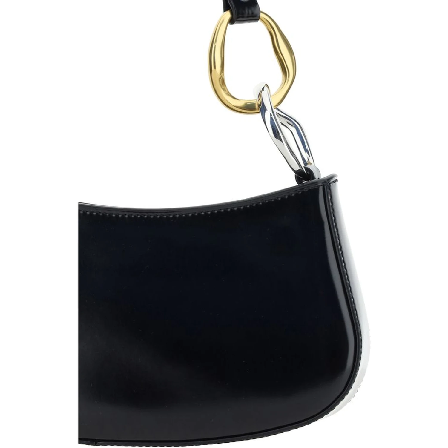 Black Calf Leather Bos Taurus Shoulder Bag
