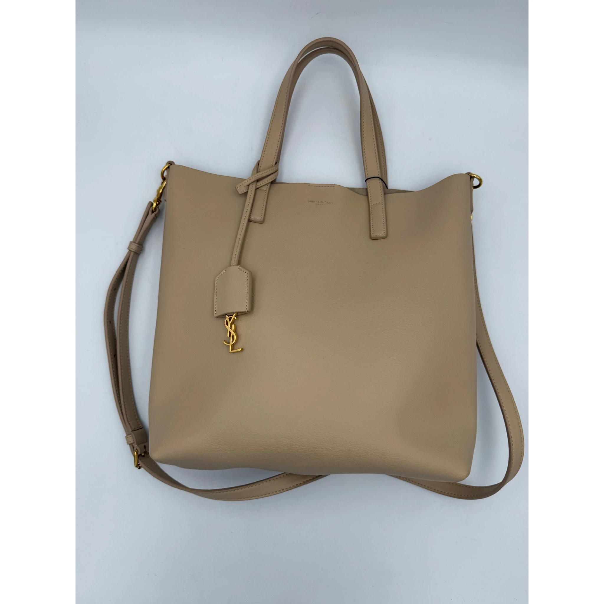 SAINT LAURENT SHOPPING Beige Bag