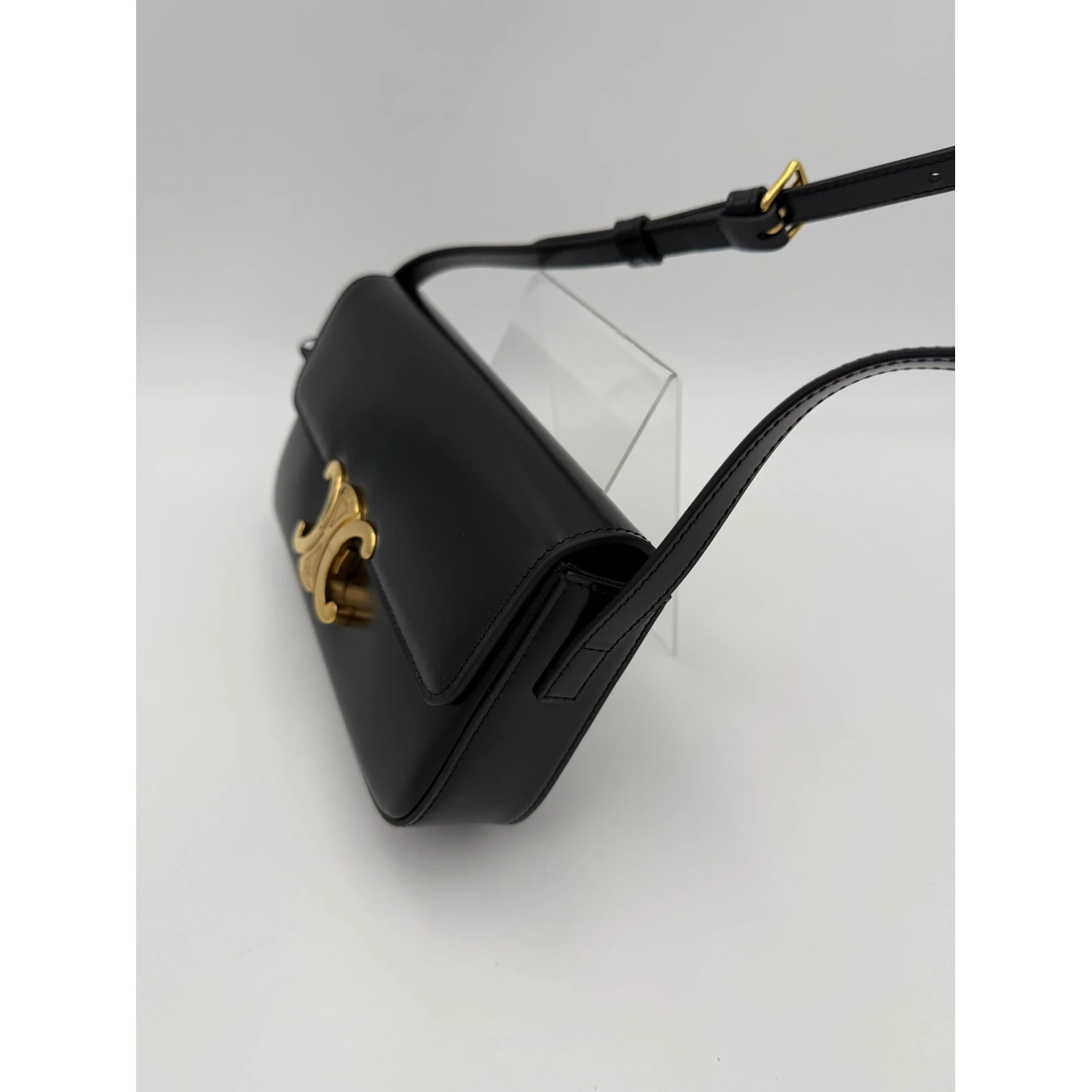 CELINE CLAUDE TRIOMPHE Black Handbag