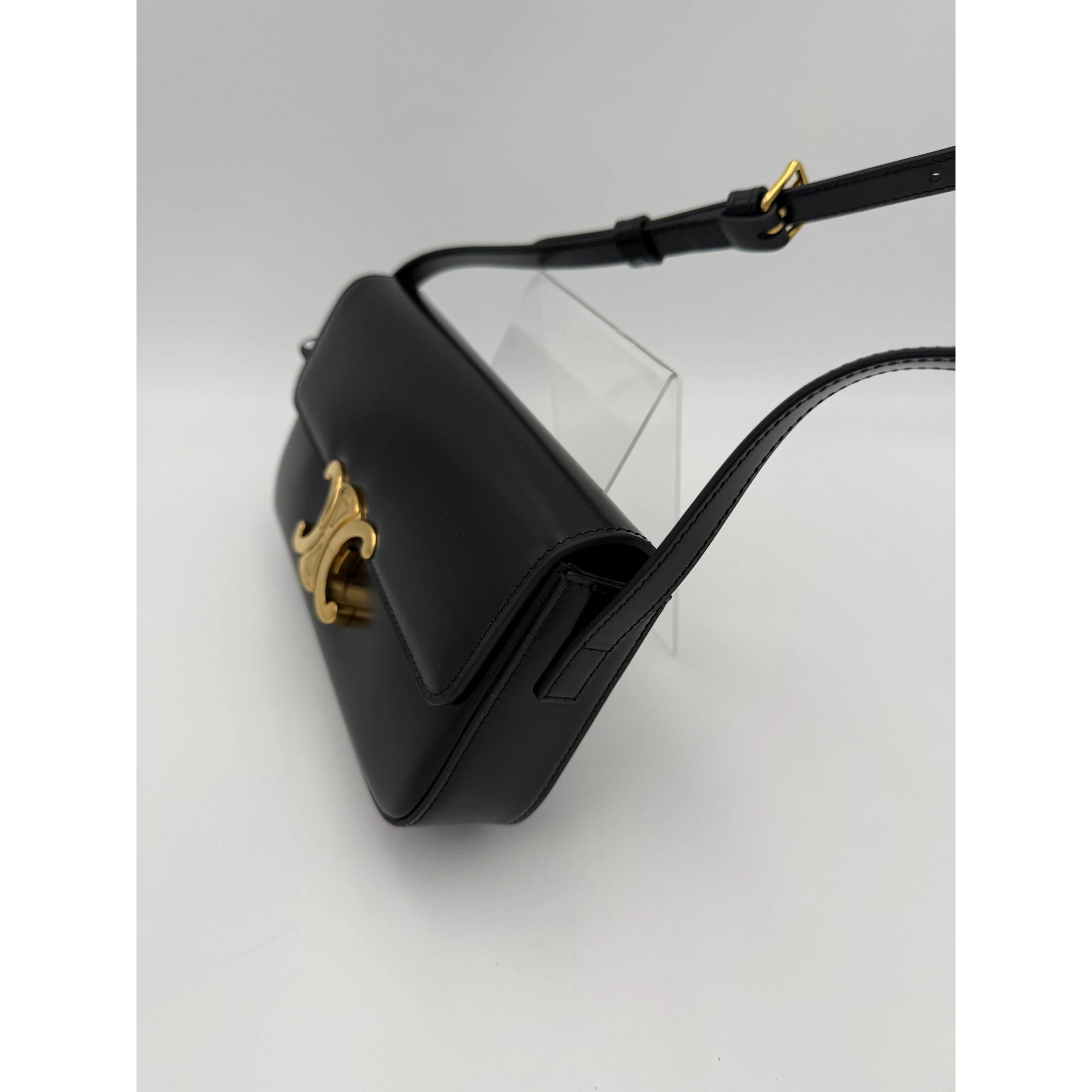 CELINE CLAUDE TRIOMPHE Black Handbag