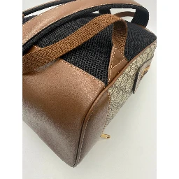 GUCCI GG Supreme and Leather Backpack