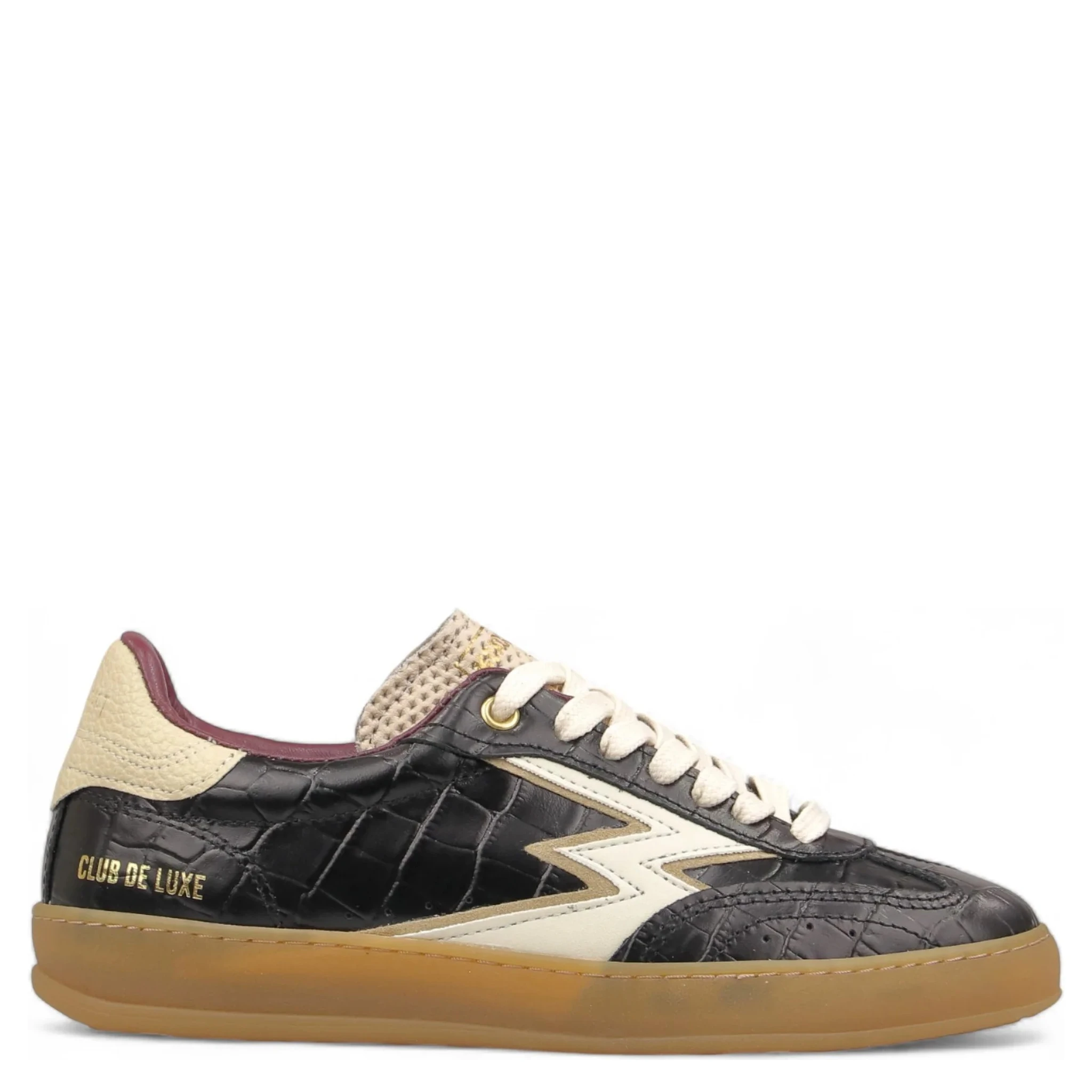 "Club" crocodile effect sneakers