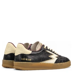 "Club" crocodile effect sneakers