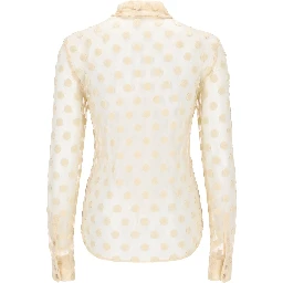 CAMICIA IN MESH A POIS