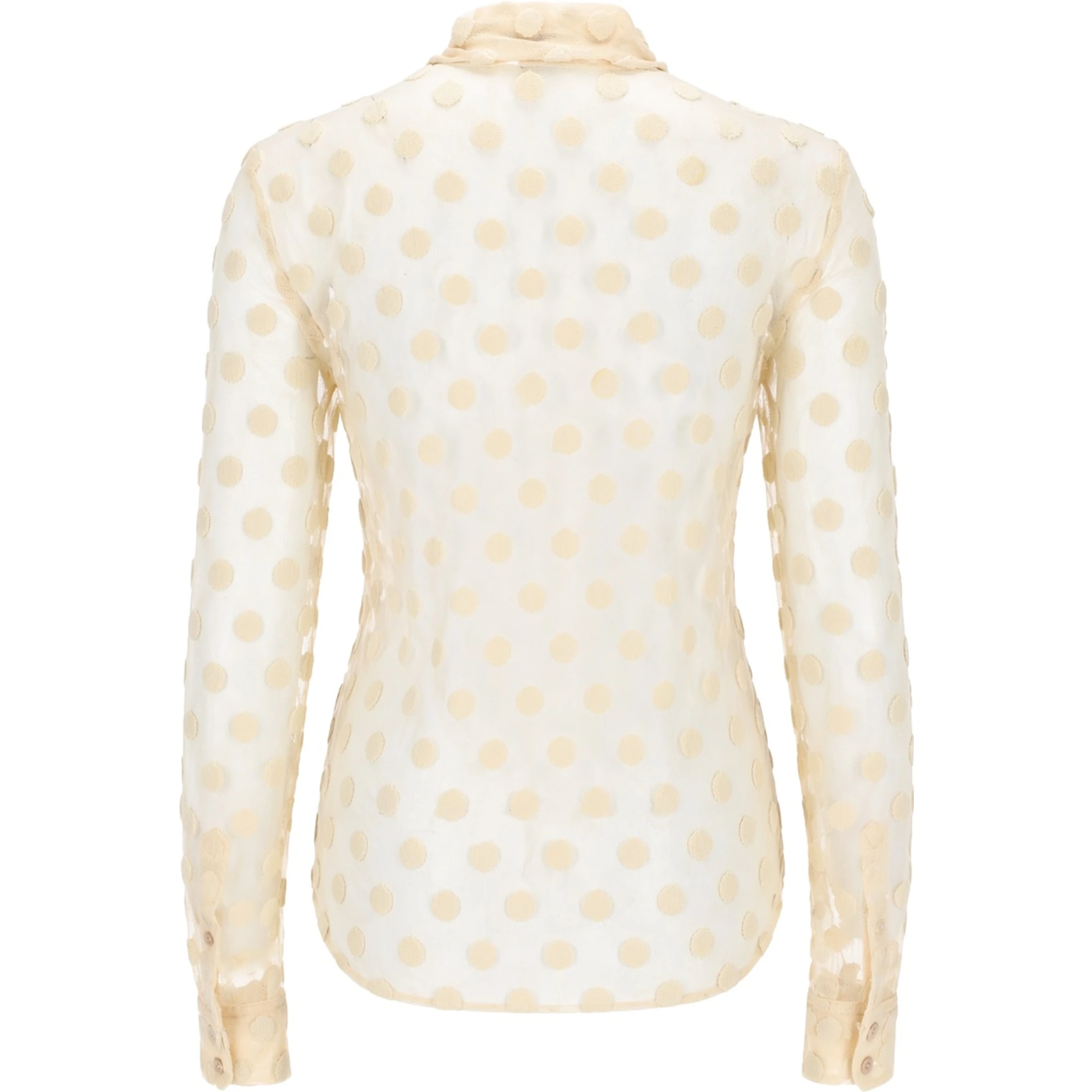 CAMICIA IN MESH A POIS