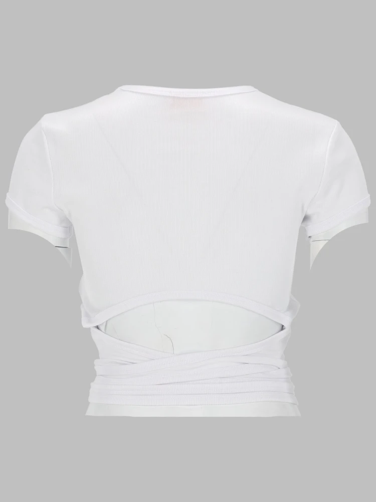 T-SHIRT A COSTINE CON LACCI alternative