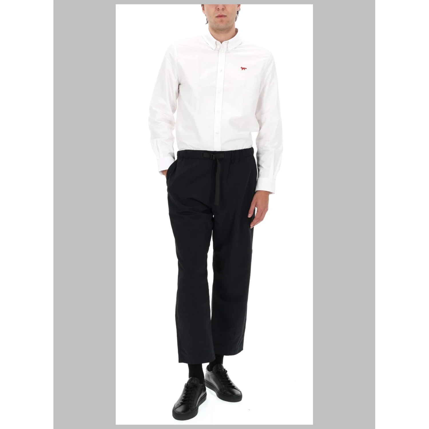 PANTALONE IN TESSUTO TECNICO CON CINTURA